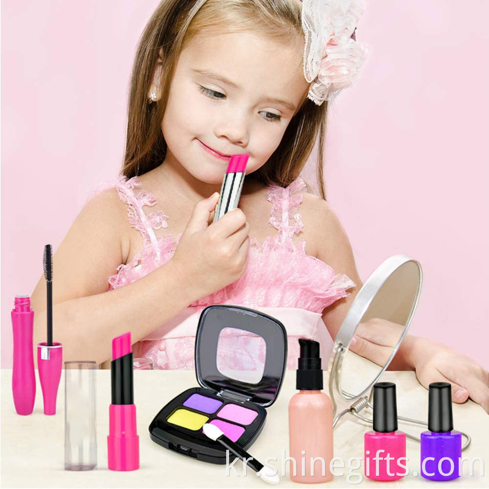 Kid Pretend Play Beauty Cosmetic With Bag Toys